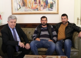 Συνάντηση Δημάρχου Πύργου με τους Προέδρους των Τ Κ Αγίου Γεωργίου και Σκουροχωρίου