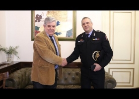 Επίσκεψη του νέου Διοικητή της Πυροσβεστικής στον Δήμαρχο Πύργου